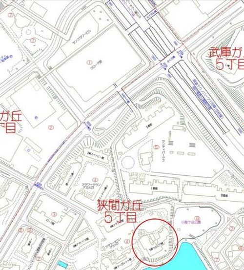 フラワータウン・アミル21 サルビア館の地図
