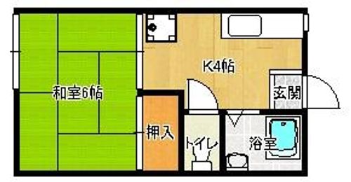 コーポ富士見202の間取り