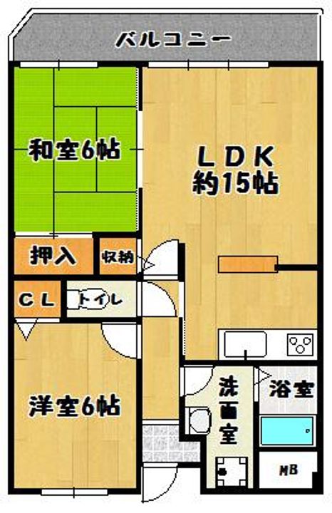 Kテラスの間取り