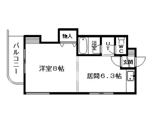 ソルテリア元町401の間取り