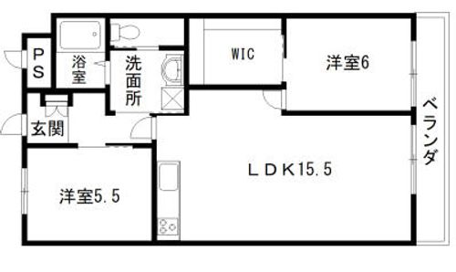 サンシャインハイツⅡ703の間取り