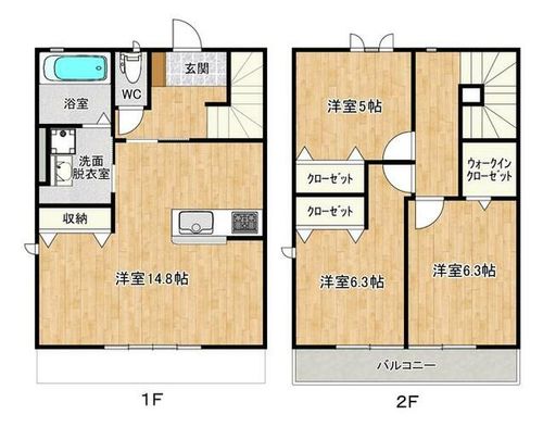 プレステージ和白ⅥC102の間取り