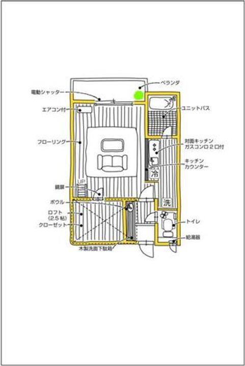 セザンヌ新栄4107の間取り