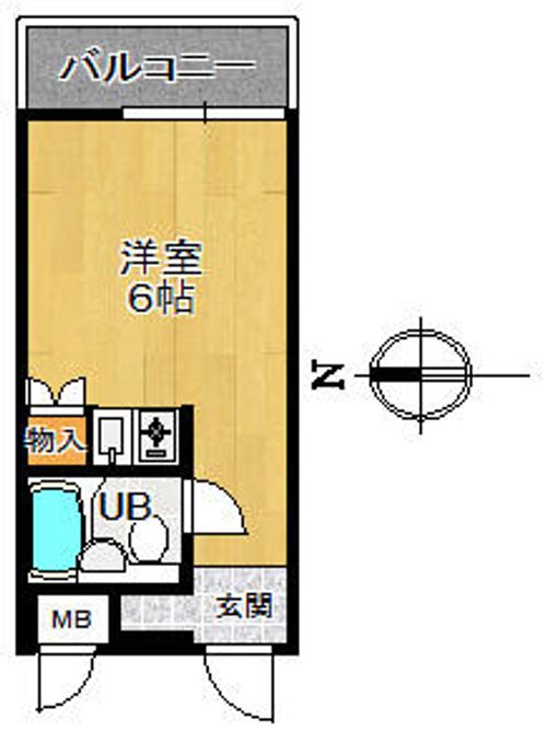 兵庫県姫路市広畑区東新町1丁目(マンション)の賃貸物件の間取り