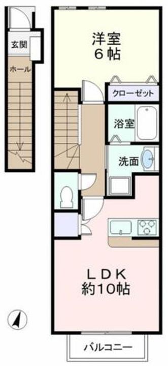 ヴィラノール平中の間取り