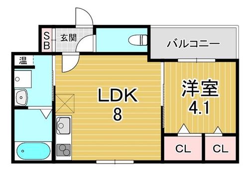 兵庫県神戸市長田区浪松町5丁目(アパート)の賃貸物件の間取り