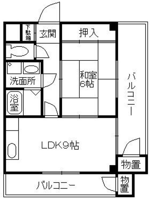 兵庫県加古川市平岡町西谷(マンション)の賃貸物件の間取り