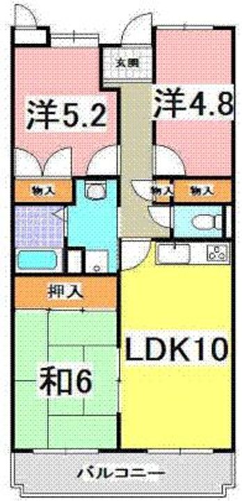 H・Tハイライズの間取り