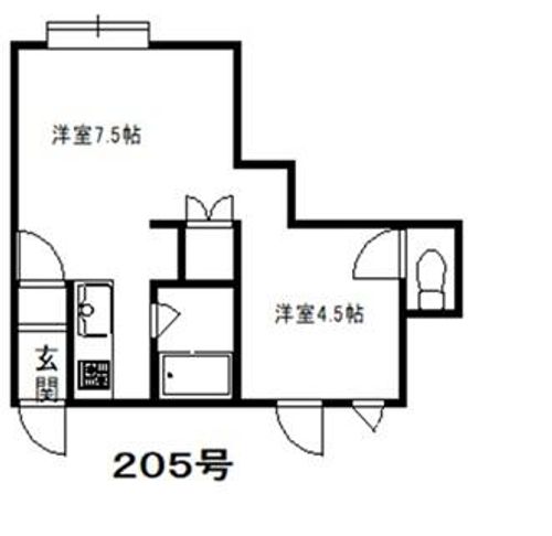 コーポACTの間取り
