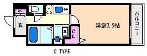 兵庫県神戸市東灘区北青木3丁目(マンション)の賃貸物件の間取り