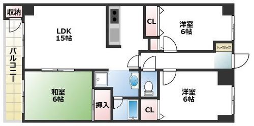 VISTA IMANISHIの間取り