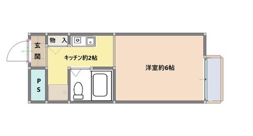 大阪府大阪市東淀川区淡路3丁目(マンション)の賃貸物件の間取り