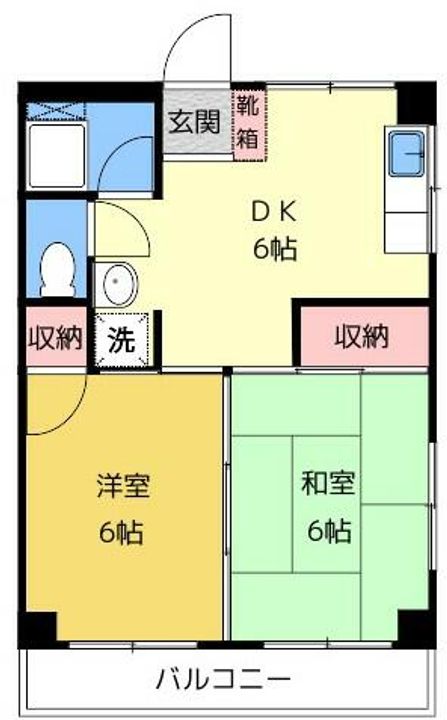 コーポ楠の間取り