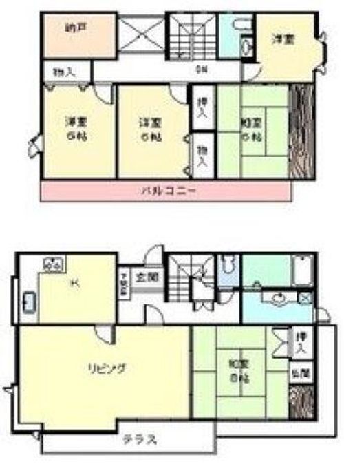 愛知県長久手市杁ケ池(一戸建)の賃貸物件の間取り