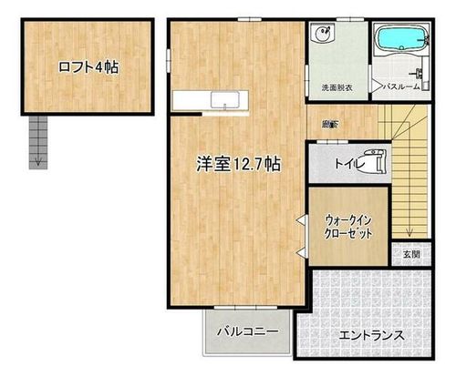 プレステージ網掛B201の間取り