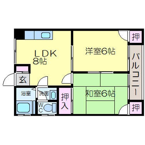 アサダグランドハイツの間取り