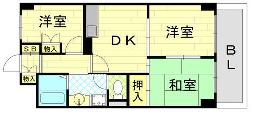 トーカンマンション東梅田の間取り