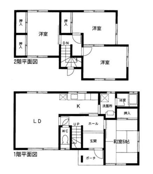 愛知県豊橋市柱八番町(一戸建)の賃貸物件3の間取り
