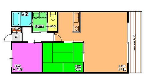 ウイン北町の間取り