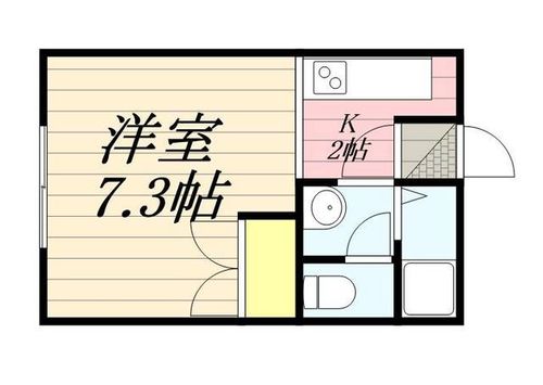 モンヴェール麻生 B棟0203の間取り