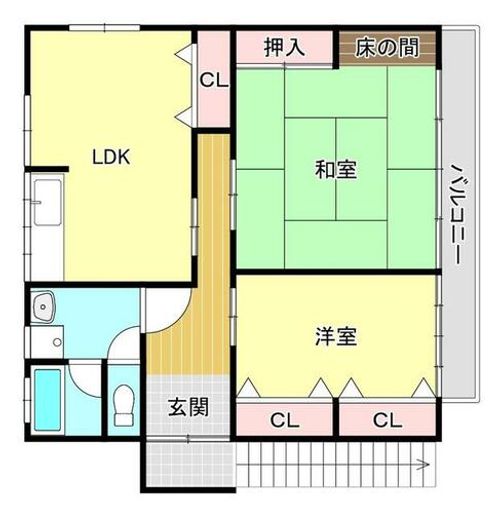 福岡県福岡市西区小戸4丁目(アパート)の賃貸物件の間取り