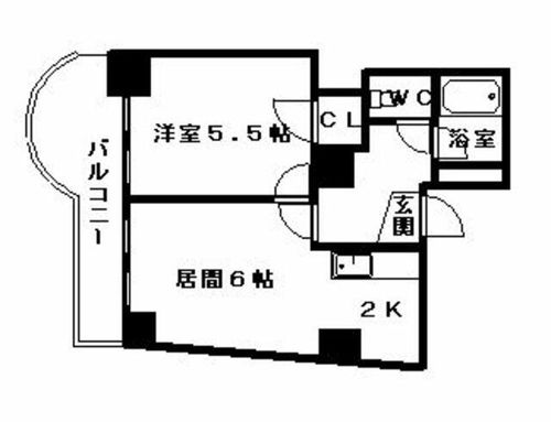 南1西18ビル705の間取り
