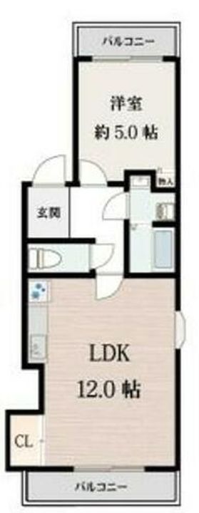京都府京都市伏見区京町北8丁目(マンション)の賃貸物件の間取り