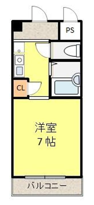 兵庫県西宮市津門呉羽町(マンション)の賃貸物件の間取り