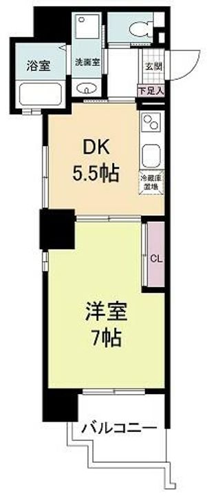 大阪府大阪市浪速区元町3丁目(マンション)の賃貸物件の間取り