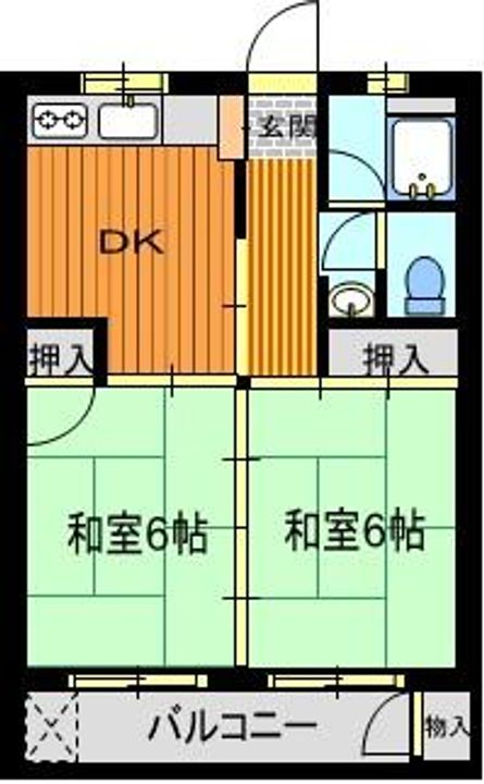 若山ビル303の間取り