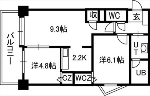 PRIME URBAN北3条通の間取り