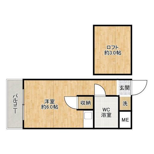 ウイング上津の間取り