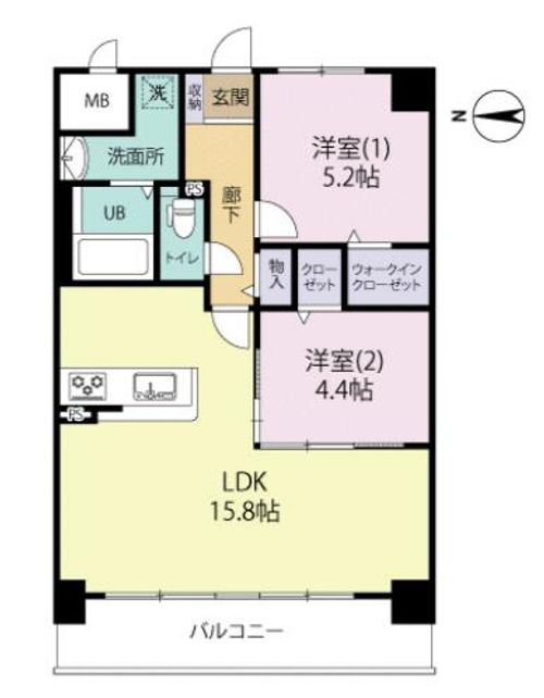 エルグランド博多の杜の間取り