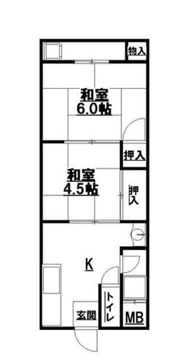 西井マンションの間取り