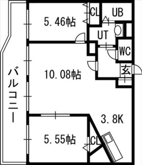グランカーサ北3条の間取り