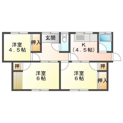 福岡県直方市大字頓野(一戸建)の賃貸物件の間取り