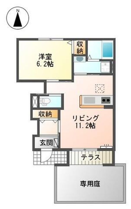 モン・ロジュマン103の間取り