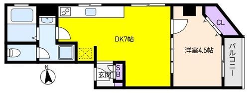 大桝マンションの間取り