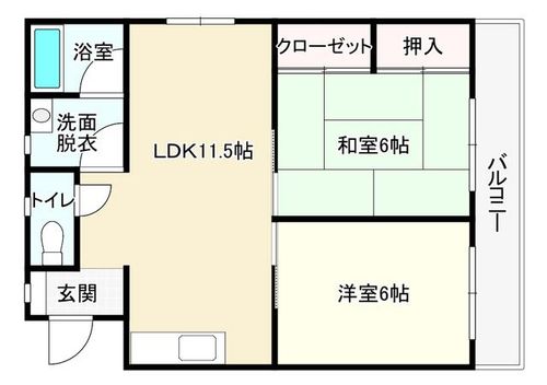 アルファックス藤松の間取り