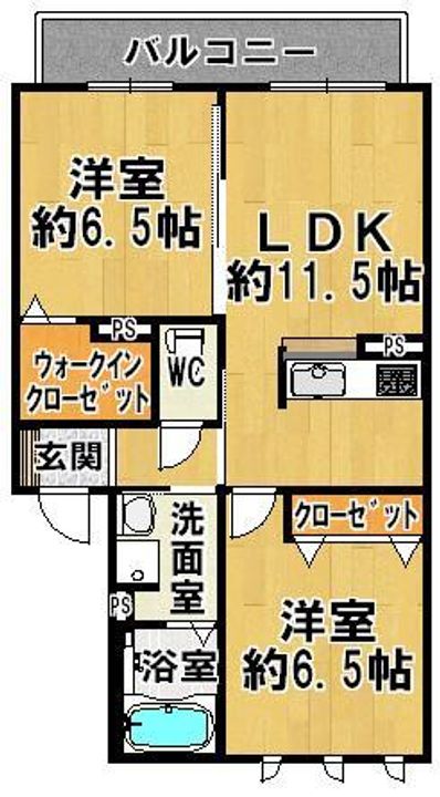 ガーデン二上山の間取り