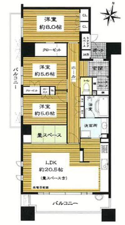 愛知県春日井市勝川町7丁目(マンション)の賃貸物件の間取り