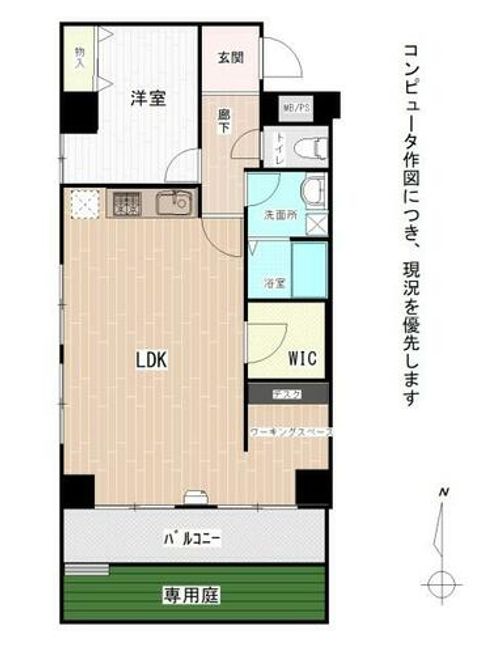 北海道札幌市北区北三十一条西2丁目(マンション)の賃貸物件の間取り