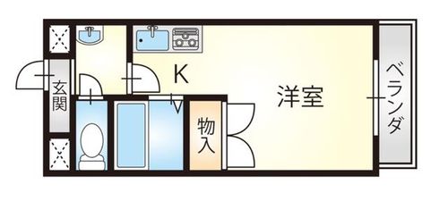 和歌山県和歌山市鳴神(マンション)の賃貸物件の間取り