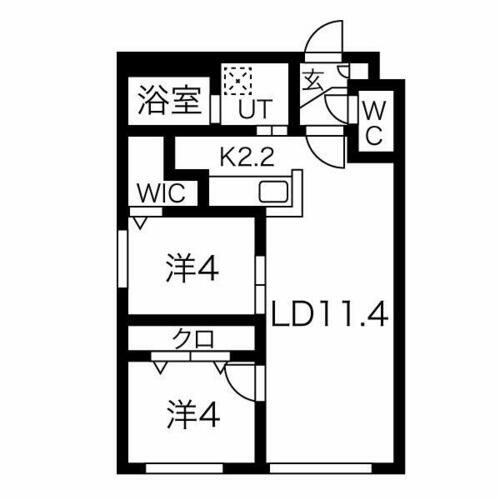 北海道札幌市北区北三十条西5丁目(マンション)の賃貸物件の間取り