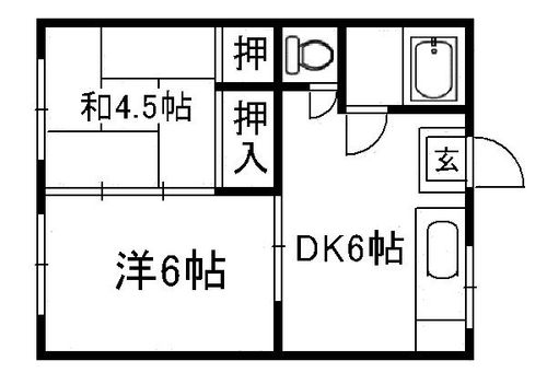 ドム姪浜202の間取り