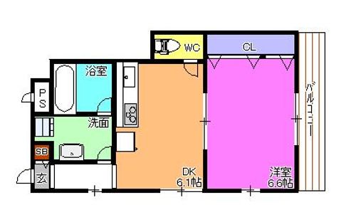 モンレーヴ本町の間取り