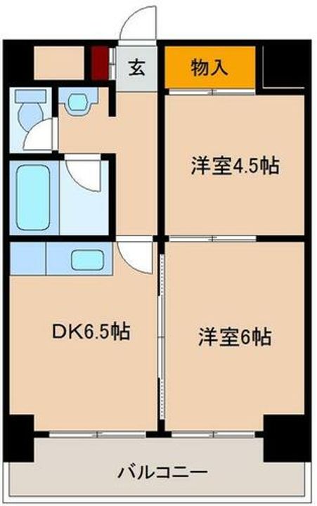 ミフネセントラルベア東三国の間取り