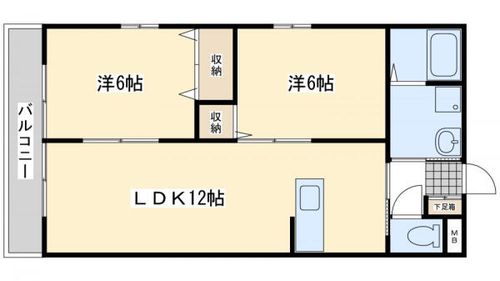 コートデコ202の間取り