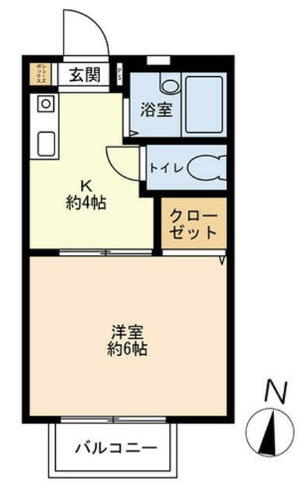 兵庫県神戸市東灘区森北町2丁目(アパート)の賃貸物件の間取り