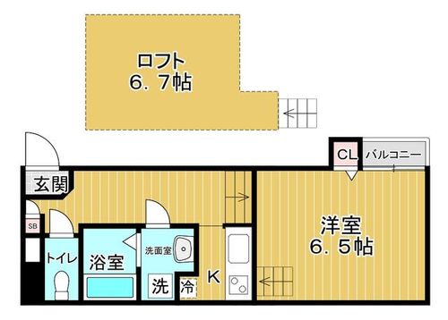 大阪府大阪市都島区内代町3丁目(アパート)の賃貸物件の間取り